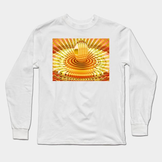 Ripples and a drop Long Sleeve T-Shirt by ikshvaku